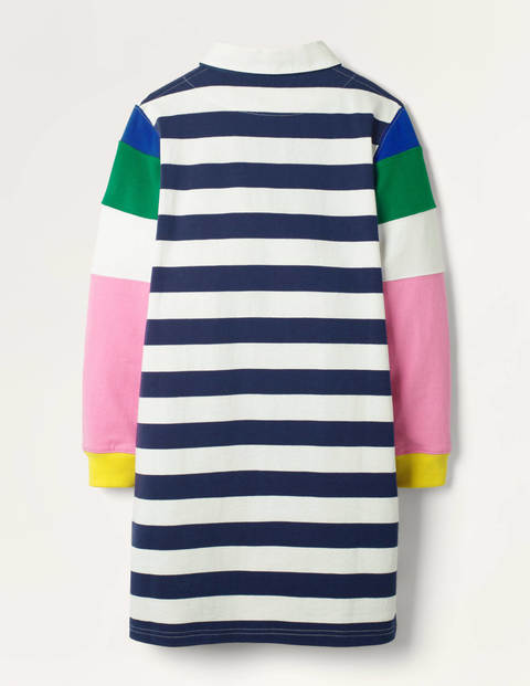 Sporty Jersey Dress - College Navy/Ivory Sporty Jersey Dress - College Navy/Ivory