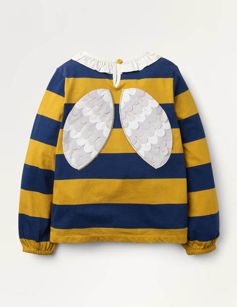 Winged Jersey Top - Honeycomb/Starboard Blue Bee Winged Jersey Top - Honeycomb/Starboard Blue Bee