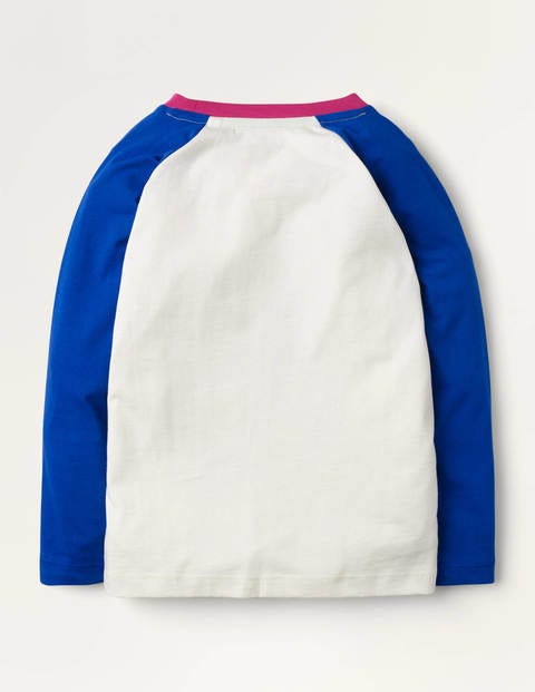 Raglan-Oberteil mit Logo - Blitzblau, Rekordbrecher Raglan-Oberteil mit Logo - Blitzblau, Rekordbrecher