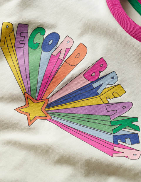 Raglan-Oberteil mit Logo - Blitzblau, Rekordbrecher Raglan-Oberteil mit Logo - Blitzblau, Rekordbrecher