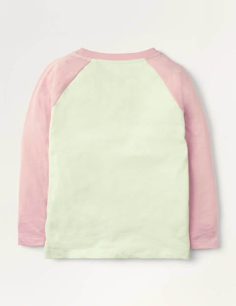 Raglan Logo T-shirt - Mini Me Boto Pink Birds Raglan Logo T-shirt - Mini Me Boto Pink Birds