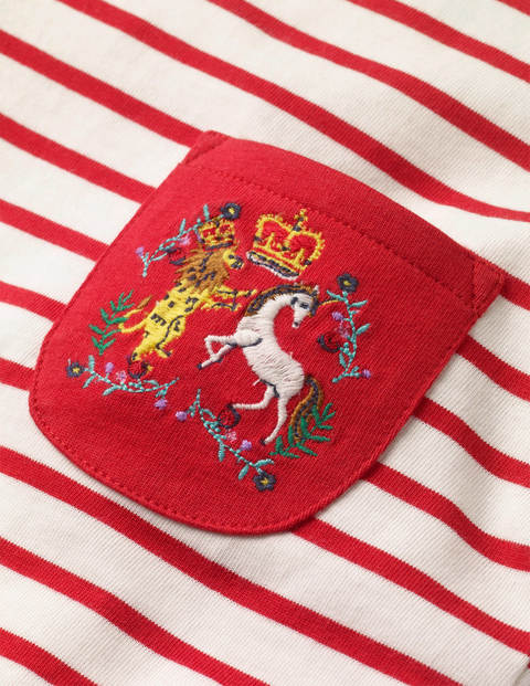 Heraldic Pocket Breton - Ivory/Rockabilly Red Heraldic Pocket Breton - Ivory/Rockabilly Red