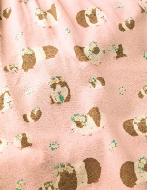 Printed Long-sleeved Nightie - Dusty Pink Guinea Pigs Printed Long-sleeved Nightie - Dusty Pink Guinea Pigs