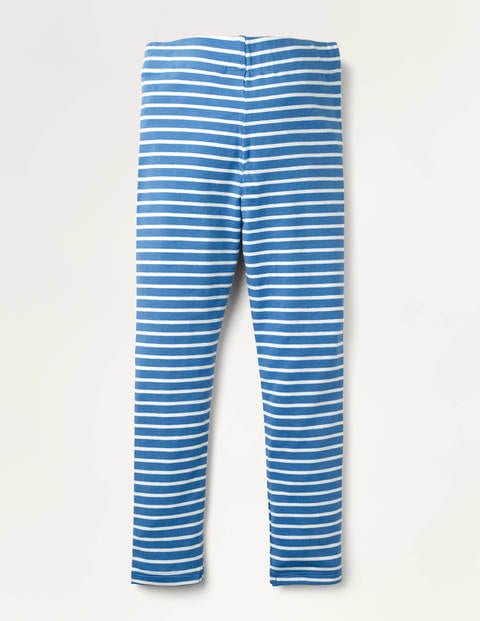 Fröhliche Leggings mit Applikation - Elisabethanisches Blau, Bienenknie Fröhliche Leggings mit Applikation - Elisabethanisches Blau, Bienenknie