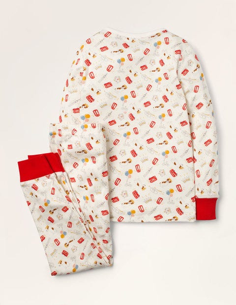 Kuscheliges Henley-Pyjama-Set - Naturweiß, Königin Sprout Kuscheliges Henley-Pyjama-Set - Naturweiß, Königin Sprout