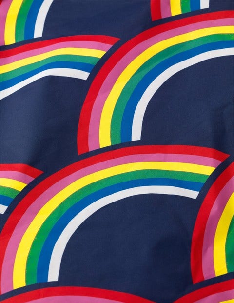Wasserdichte Allwetterjacke - Schuluniform-Navy, Regenbogen Wasserdichte Allwetterjacke - Schuluniform-Navy, Regenbogen