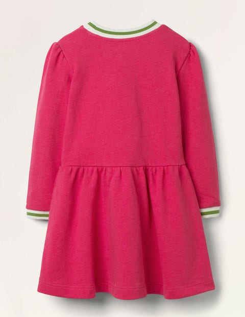 Appliqué Pocket Dress - Summer Berry Pink Appliqué Pocket Dress - Summer Berry Pink