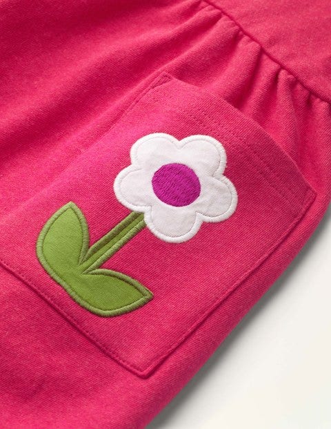 Appliqué Pocket Dress - Summer Berry Pink Appliqué Pocket Dress - Summer Berry Pink