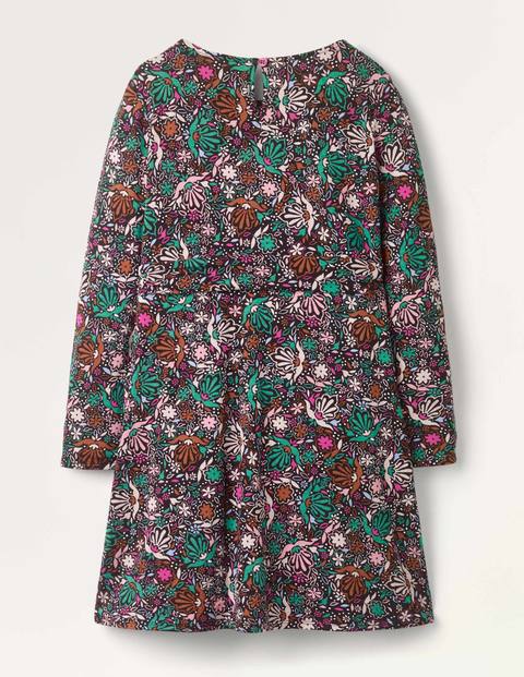 Robe Abigail Mini-moi - Motif confetti floral noir Robe Abigail Mini-moi - Motif confetti floral noir