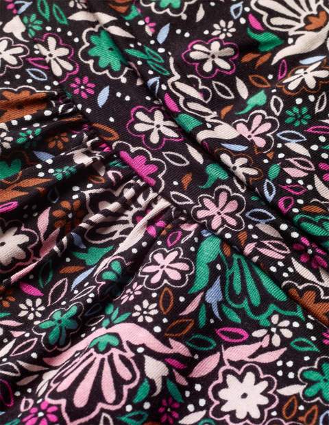 Robe Abigail Mini-moi - Motif confetti floral noir Robe Abigail Mini-moi - Motif confetti floral noir