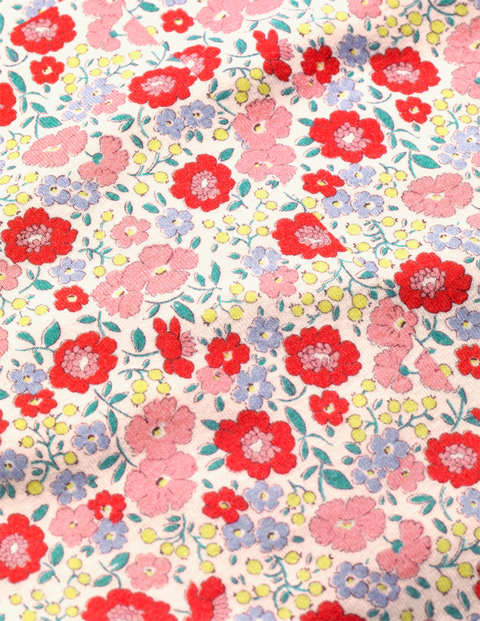 Short John Pajamas - Pink Flowerbed Short John Pajamas - Pink Flowerbed