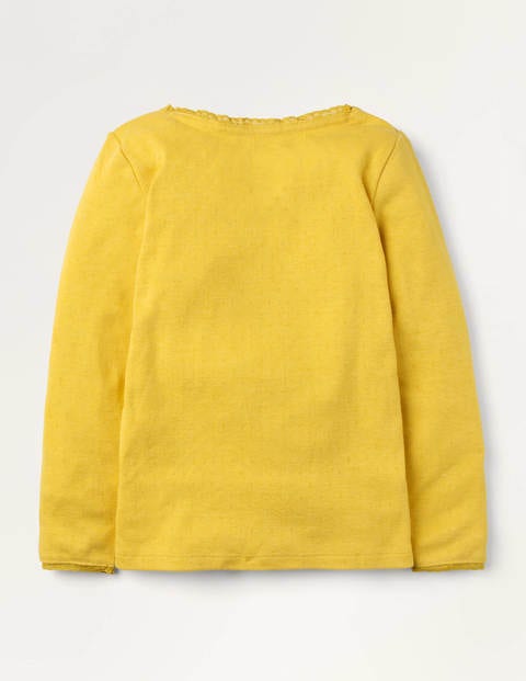 Supersoft Pointelle T-shirt - Honeycomb Yellow Supersoft Pointelle T-shirt - Honeycomb Yellow