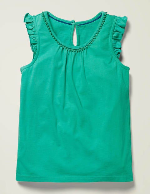 Flutter Sleeve Jersey Top - Asparagus Green Flutter Sleeve Jersey Top - Asparagus Green