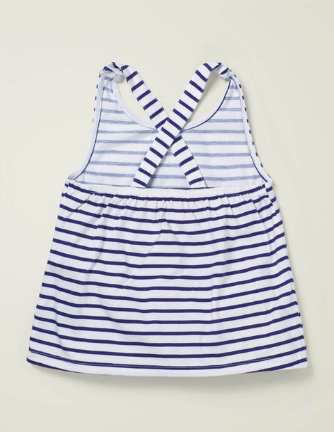 Cross-back Vest - White/Indigo Navy Stripe Cross-back Vest - White/Indigo Navy Stripe