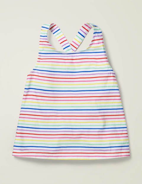 Cross-Back Tank - Multi Rainbow Stripe Cross-Back Tank - Multi Rainbow Stripe