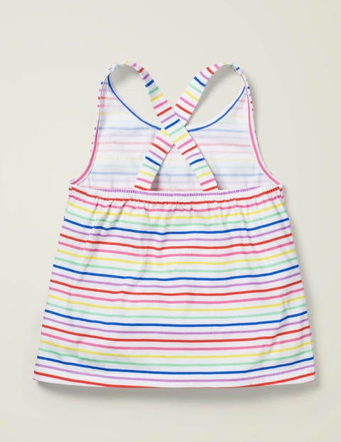 Cross-Back Tank - Multi Rainbow Stripe Cross-Back Tank - Multi Rainbow Stripe