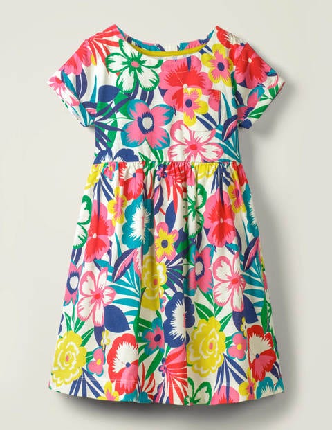 Fun Jersey Dress - Multi Tropical Bloom Fun Jersey Dress - Multi Tropical Bloom