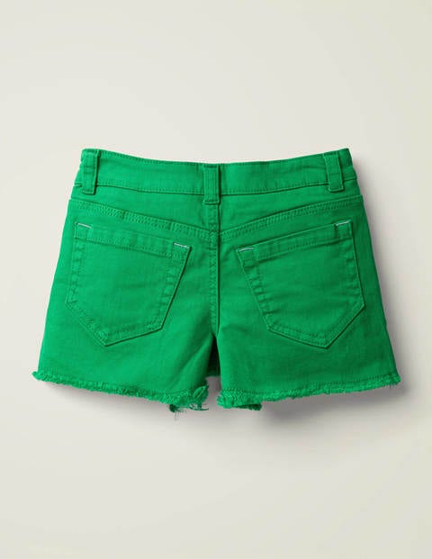 Denim Shorts - Rich Emerald Green Denim Shorts - Rich Emerald Green