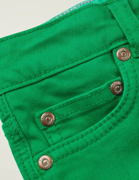 Denim Shorts - Rich Emerald Green Denim Shorts - Rich Emerald Green