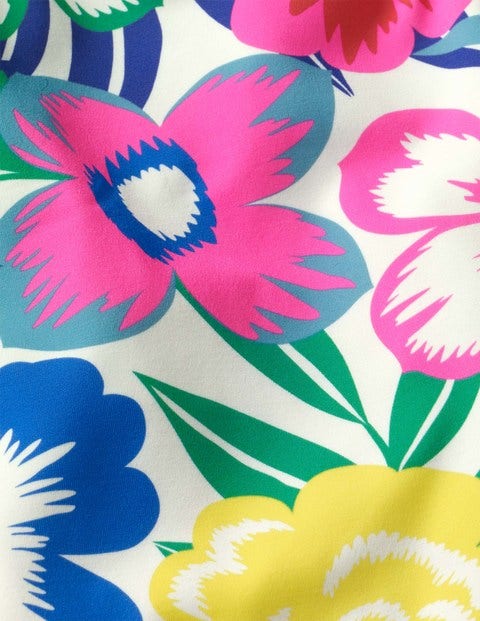 Patterned Tankini Top - Multi Tropical Bloom Patterned Tankini Top - Multi Tropical Bloom