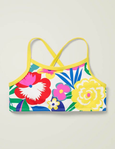 Patterned Bikini Top - Multi Tropical Bloom Patterned Bikini Top - Multi Tropical Bloom