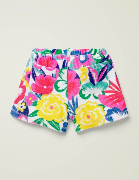 Towelling Shorts - Multi Tropical Bloom Towelling Shorts - Multi Tropical Bloom