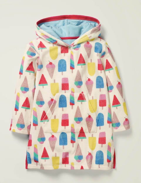 Fröhliches Frottee-Strandkleid - Bunt, Eiscreme Fröhliches Frottee-Strandkleid - Bunt, Eiscreme