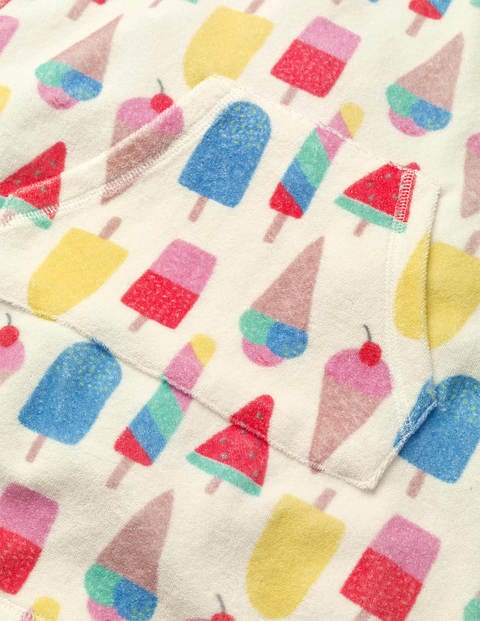 Fröhliches Frottee-Strandkleid - Bunt, Eiscreme Fröhliches Frottee-Strandkleid - Bunt, Eiscreme