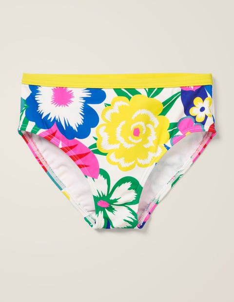 Patterned Bikini Bottoms - Multi Tropical Bloom Patterned Bikini Bottoms - Multi Tropical Bloom