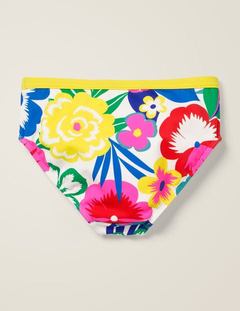Patterned Bikini Bottoms - Multi Tropical Bloom Patterned Bikini Bottoms - Multi Tropical Bloom
