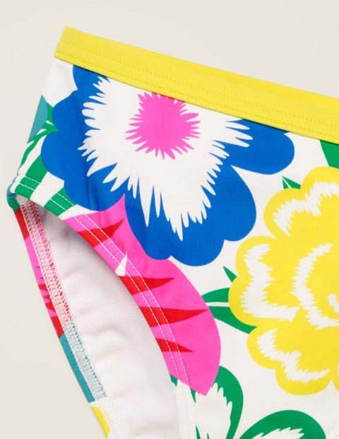 Patterned Bikini Bottoms - Multi Tropical Bloom Patterned Bikini Bottoms - Multi Tropical Bloom