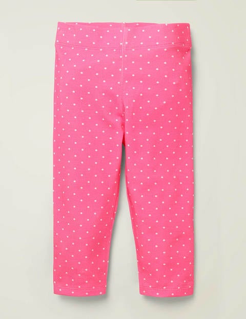 Fröhliche Kurze Leggings - Helles Pink, Pünktchen Fröhliche Kurze Leggings - Helles Pink, Pünktchen