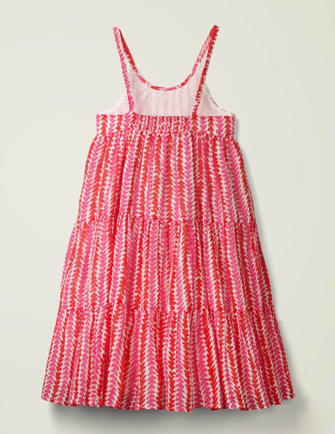 Tiered Tassel Dress - Festival Pink Petal Arrow Tiered Tassel Dress - Festival Pink Petal Arrow