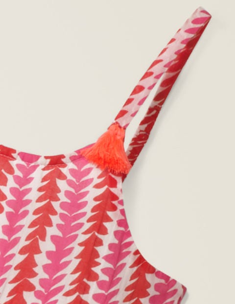 Tiered Tassel Dress - Festival Pink Petal Arrow Tiered Tassel Dress - Festival Pink Petal Arrow