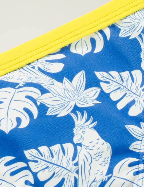 Bikini volanté - Motif Parakeet Palm bleu oasis Bikini volanté - Motif Parakeet Palm bleu oasis