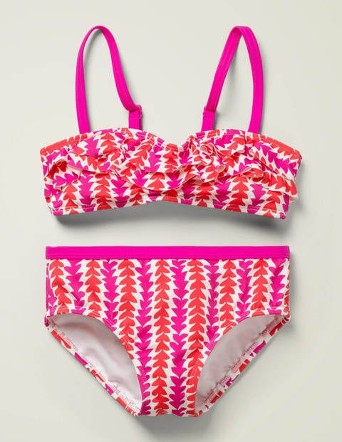 pink frill bikini