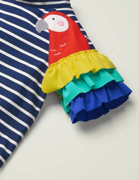 Novelty Rash Vest Set - Deep Sea Blue/ Ivory Parrots Novelty Rash Vest Set - Deep Sea Blue/ Ivory Parrots