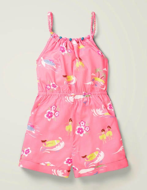Combishort orné de perles - Motif Adventure Island rose limonade Combishort orné de perles - Motif Adventure Island rose limonade