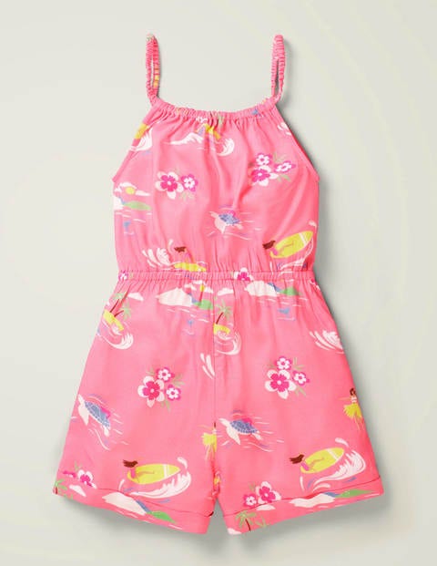 Combishort orné de perles - Motif Adventure Island rose limonade Combishort orné de perles - Motif Adventure Island rose limonade