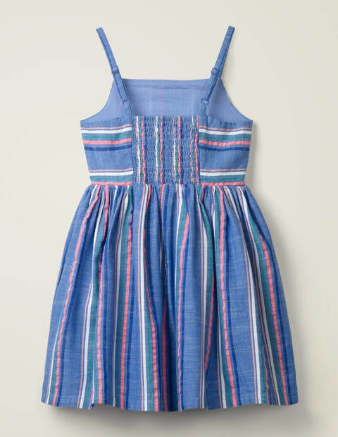 Stripe Woven Dress - Bright Blue/ Pink Lemonade Stripe Woven Dress - Bright Blue/ Pink Lemonade