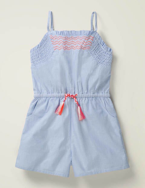 Easy Woven Romper - Chambray Blue Easy Woven Romper - Chambray Blue