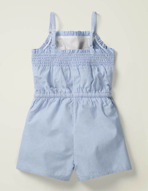 Easy Woven Romper - Chambray Blue Easy Woven Romper - Chambray Blue