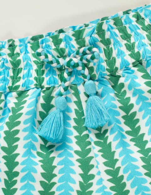 Frill Detail Shorts - Corsica Blue Petal Arrow Frill Detail Shorts - Corsica Blue Petal Arrow