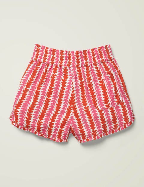 Frill Detail Shorts - Camelia Pink Petal Arrow Frill Detail Shorts - Camelia Pink Petal Arrow