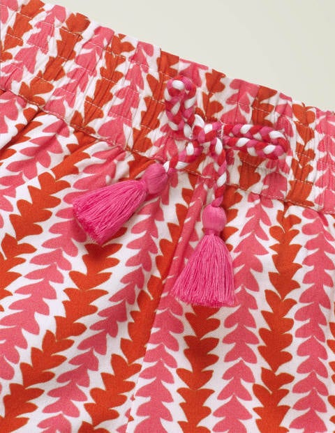 Frill Detail Shorts - Camelia Pink Petal Arrow Frill Detail Shorts - Camelia Pink Petal Arrow
