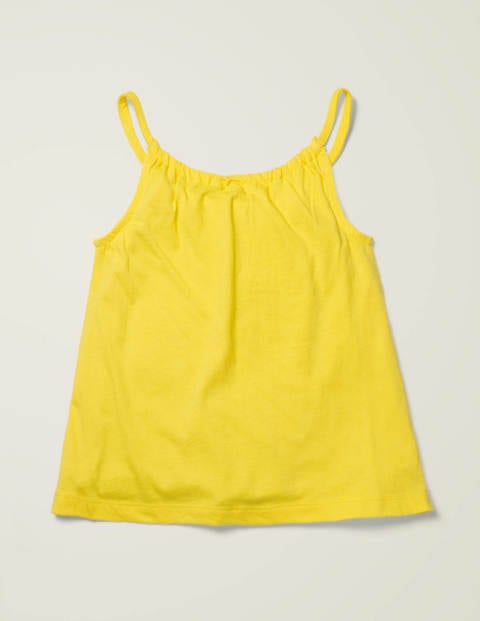 Jerseyoberteil mit Perlendetail - Zitronenschalengelb Jerseyoberteil mit Perlendetail - Zitronenschalengelb