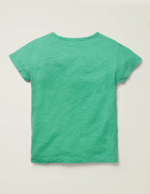 Button Detail Logo T-shirt - Asparagus Green Panda Button Detail Logo T-shirt - Asparagus Green Panda