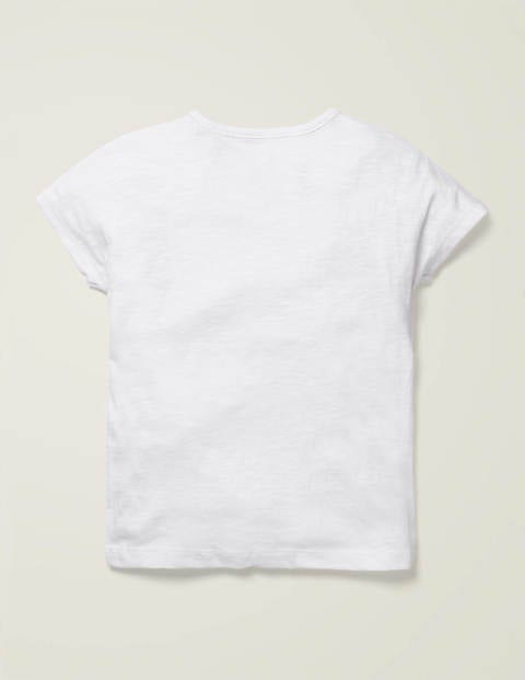 Button Detail Logo T-shirt - White Watermelon Dogs Button Detail Logo T-shirt - White Watermelon Dogs