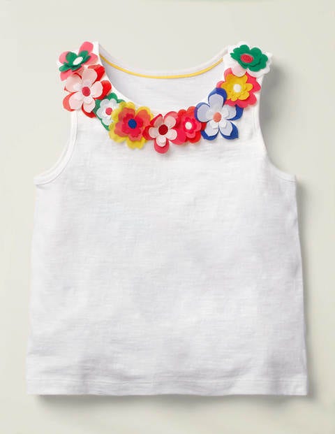 Flutter Flower Vest - White Flutter Flower Vest - White