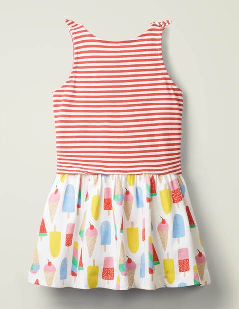 Hotchpotch Bow Jersey Dress - Multi Ice Creams Hotchpotch Bow Jersey Dress - Multi Ice Creams
